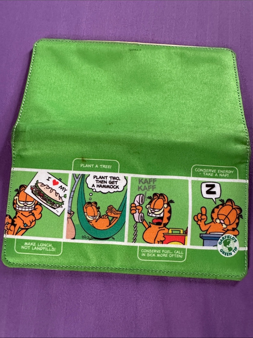 Garfield checkbook cover